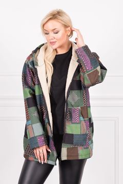 Immagine di CURVY GIRL SHEEPSKIN COLOURFUL QUALITY COAT JACKET